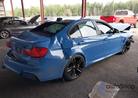 2015 BMW M3 z USA, uszkodzony, nr VIN WBS3C9C50FP805134
